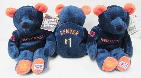 Salvinos Denver Broncos #1 NFL Team <br>Commemorative Plush Bear<br>(Click Picture-FULL DETAILS)